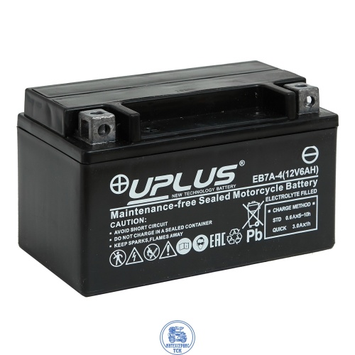 Аккумулятор UPLUS EB7B-4 AGM 6CT 6.5Ач  п.п.